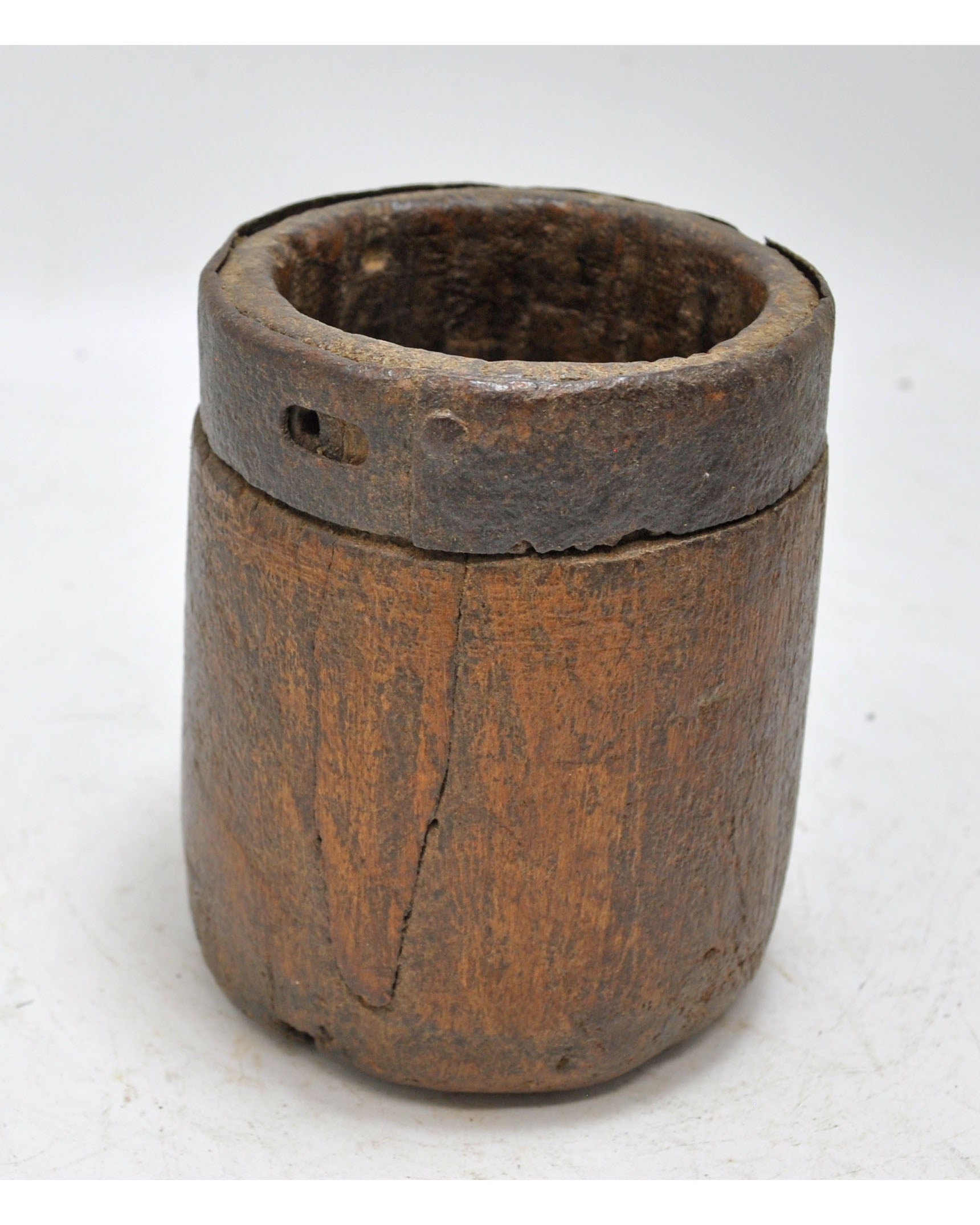 Antique Wooden Grain Measurement Paili Pot shops Original Old Hand Carved